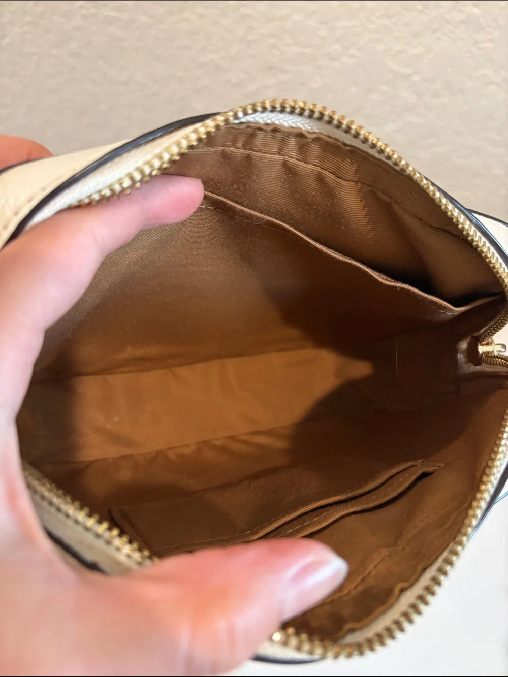 Coach Chalk Pebbled Leather Crossbody